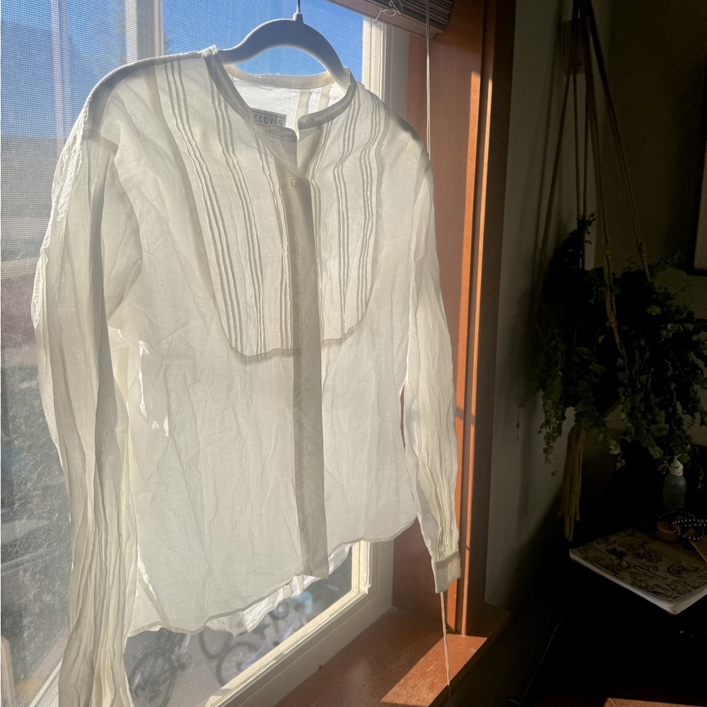 NWOT TECOVAS Western Button Up Blouse